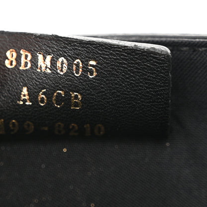 Fendi Vitello Liberty F is Fendi Bi-Color FF 1974 Embossed Envelope Belt Bag Maya Black 7 of 12