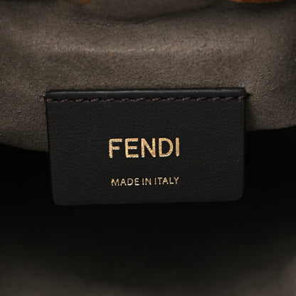 Fendi Vitello King F is Fendi Logo Embossed Mini Mon Tresor Bucket Bag Cuoio 5 of 5