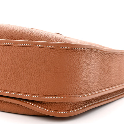 Hermes Taurillon Clemence Evelyne III PM Gold 10 of 11