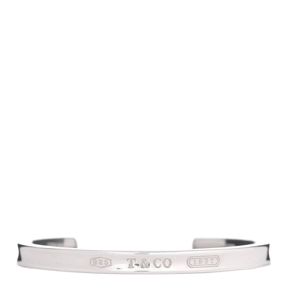 Tiffany Sterling Silver Narrow 1837 Cuff Bracelet 1 of 4