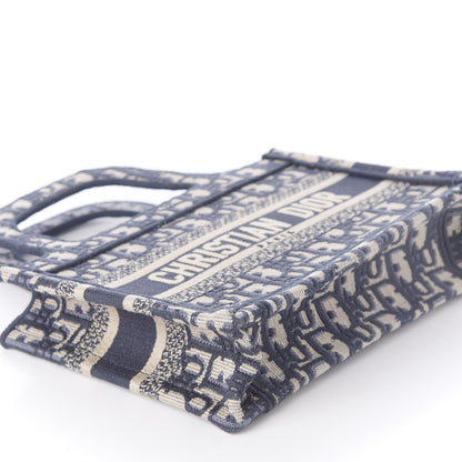 Christian Dior Oblique Mini Book Tote Blue Multicolor 8 of 18