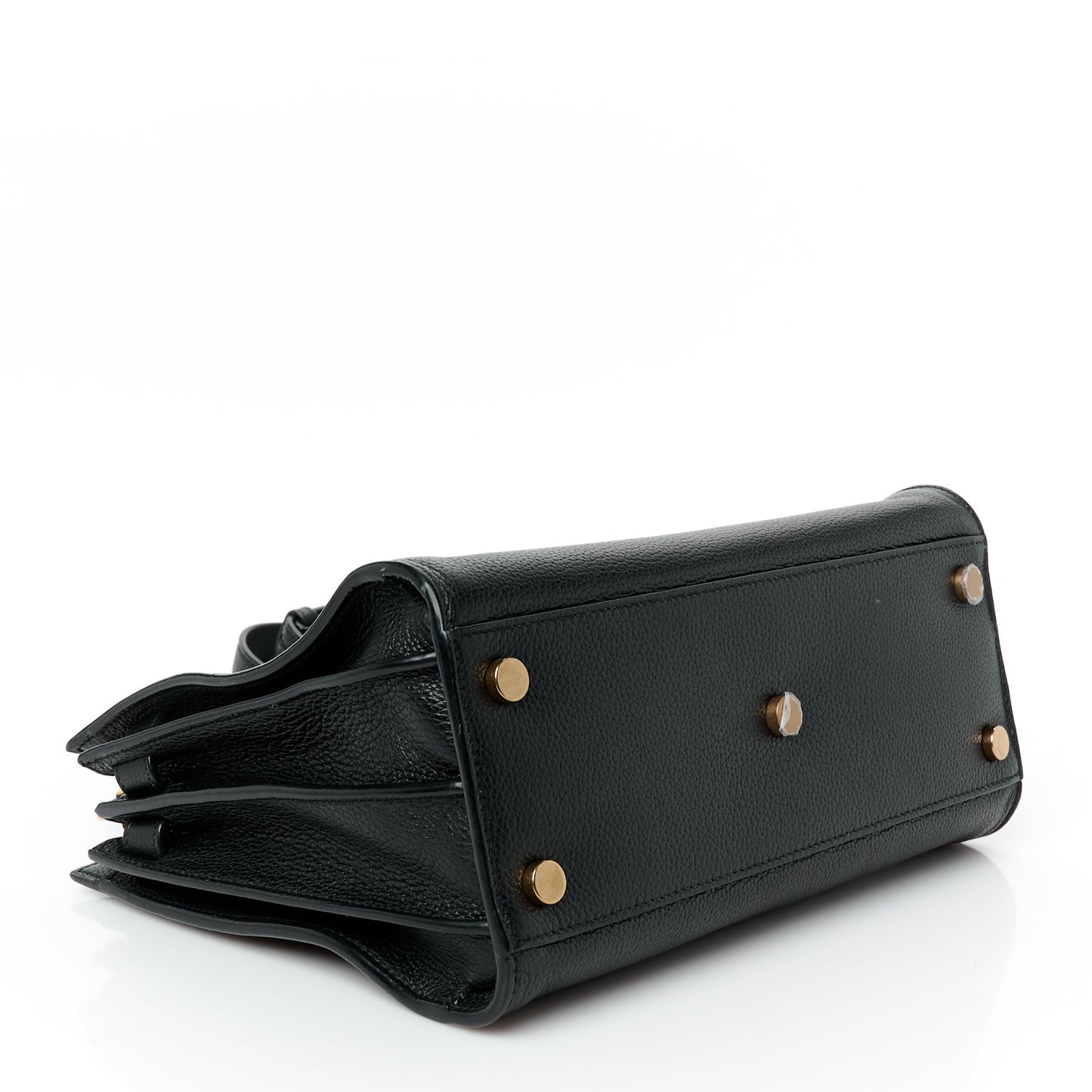 Grained Calfskin Baby Sac De Jour Souple Black
