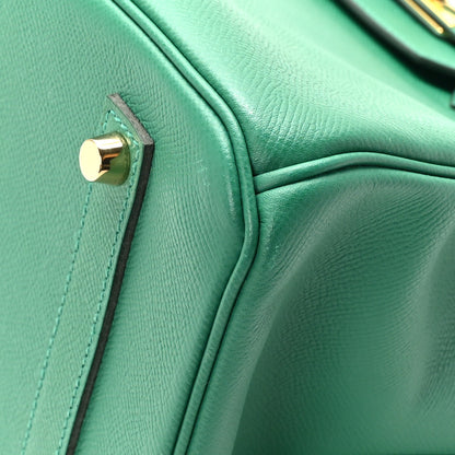 Hermes Epsom Birkin 35 Vert Vertigo 9 of 12