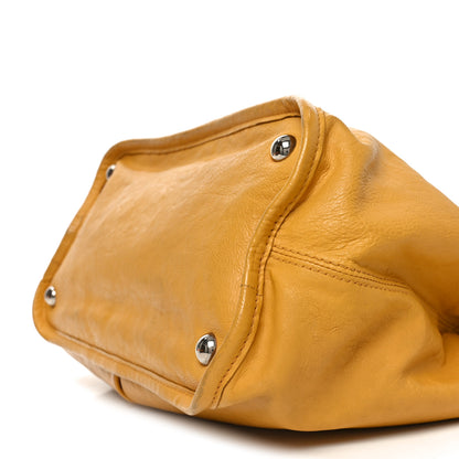 Chanel Calfskin Natural Beauty Tote Yellow 10 of 11