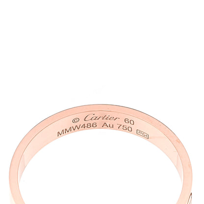 Cartier 18K Pink Gold 3.5mm LOVE Wedding Band Ring 60 9.25 4 of 5