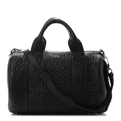 Alexander Wang Pebbled Lambskin Rocco Black Rose Gold Hardware 1 of 4