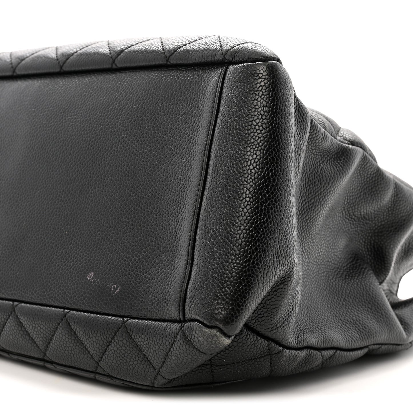Caviar Quilted Grand Shopping Tote GST Black