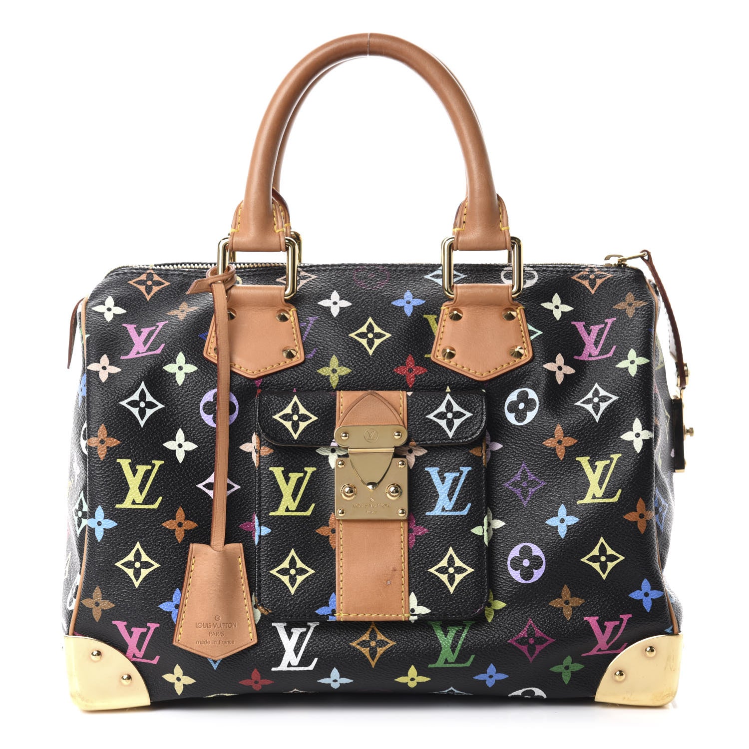 Louis Vuitton Monogram Multicolor Speedy 30 Black 1 of 9