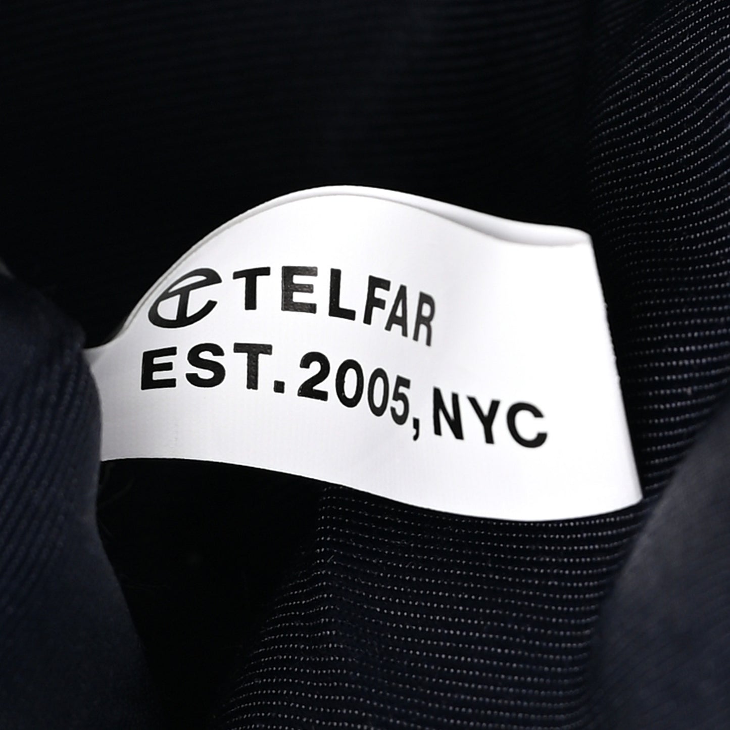 Vegan Leather Small Shopping Bag Navy