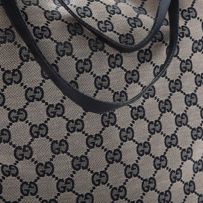 Gucci Monogram Canvas Medium Tote Black 8 of 10