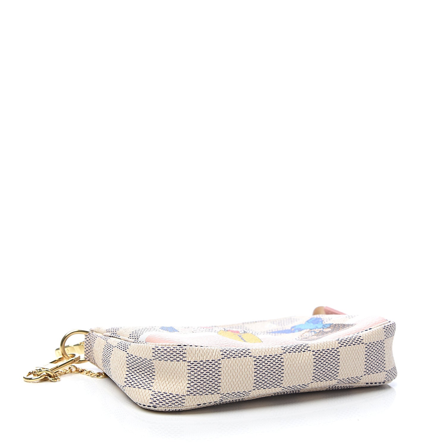 Louis Vuitton Damier Azur 2018 Christmas Animation Mini Pochette Accessories 3 of 5