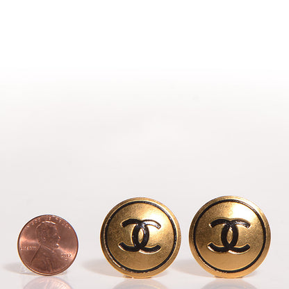Chanel CC Clip On Earrings Gold 2 of 5