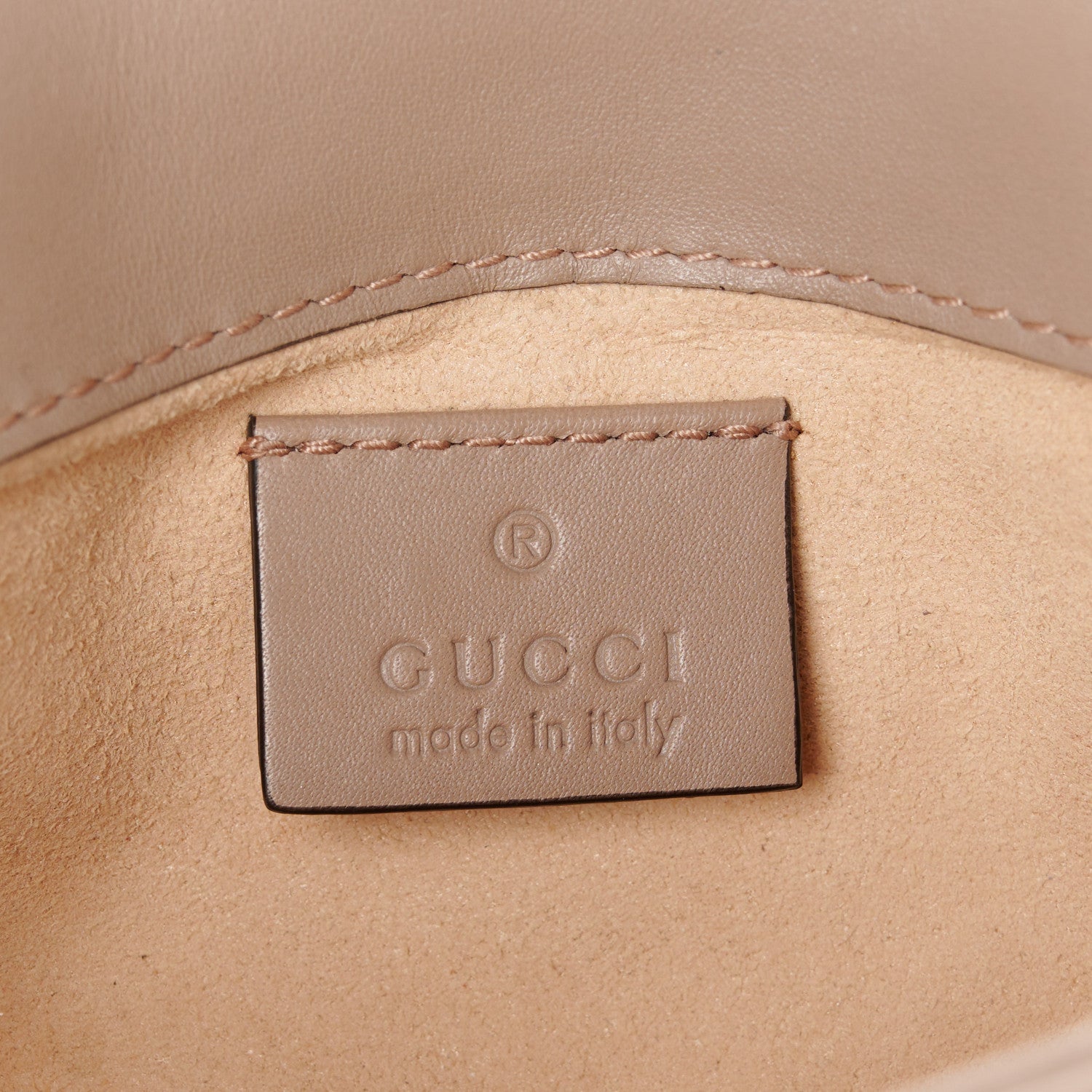 Gucci Calfskin Matelasse Super Mini GG Marmont Shoulder Bag Porcelain Rose 6 of 10