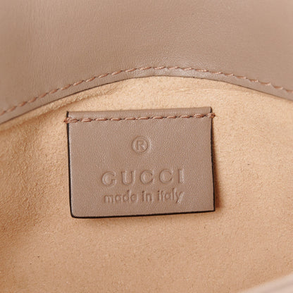 Gucci Calfskin Matelasse Super Mini GG Marmont Shoulder Bag Porcelain Rose 6 of 10