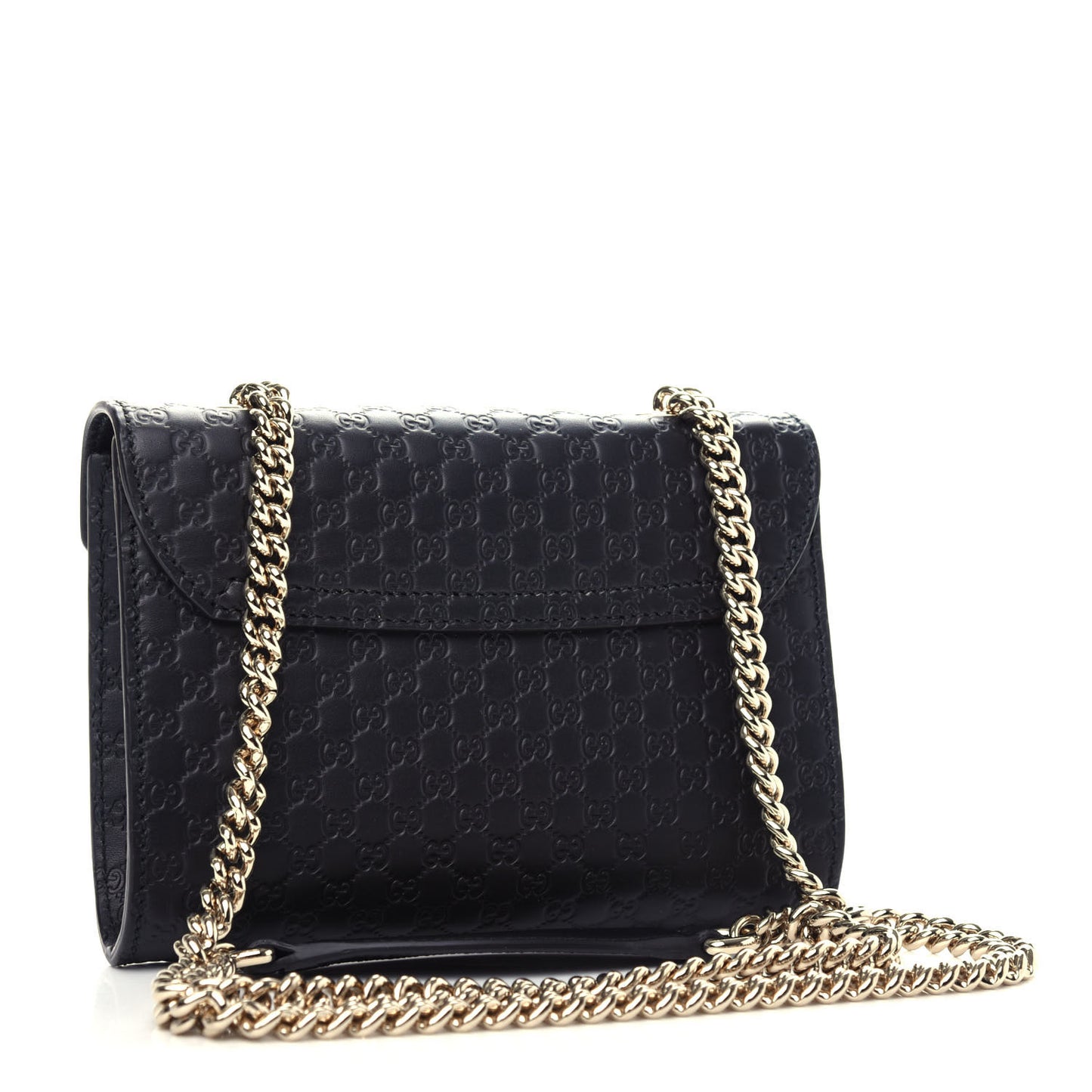 Microguccissima Mini Emily Shoulder Bag Black