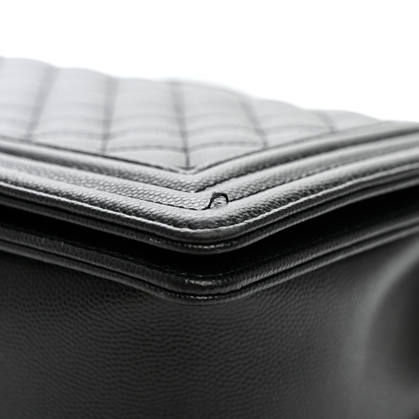 Lambskin Quilted New Medium Boy Flap Black