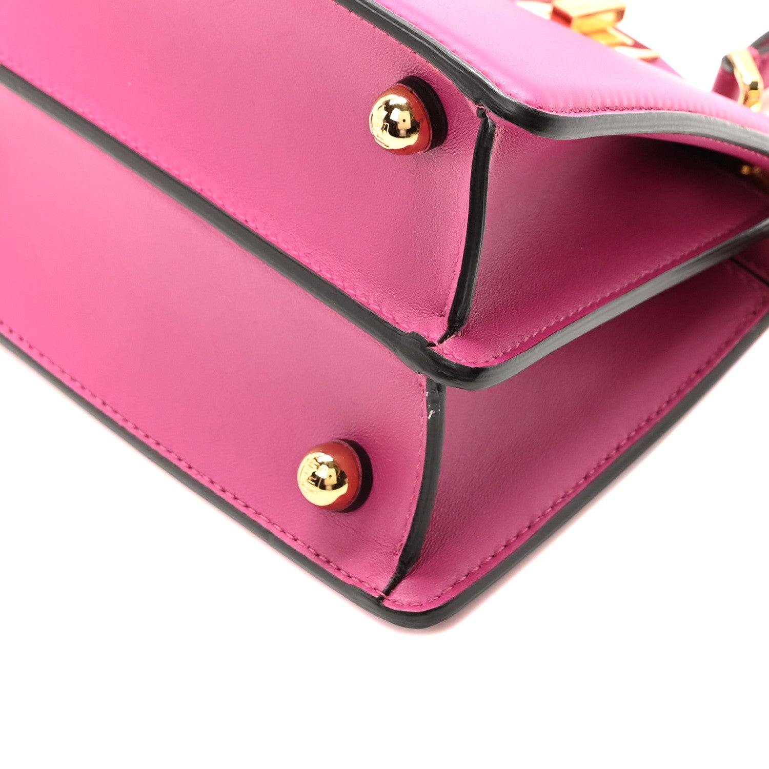 Fendi Shiny Nappa Petite Peekaboo I SEE U Satchel Ciclamino Pilar