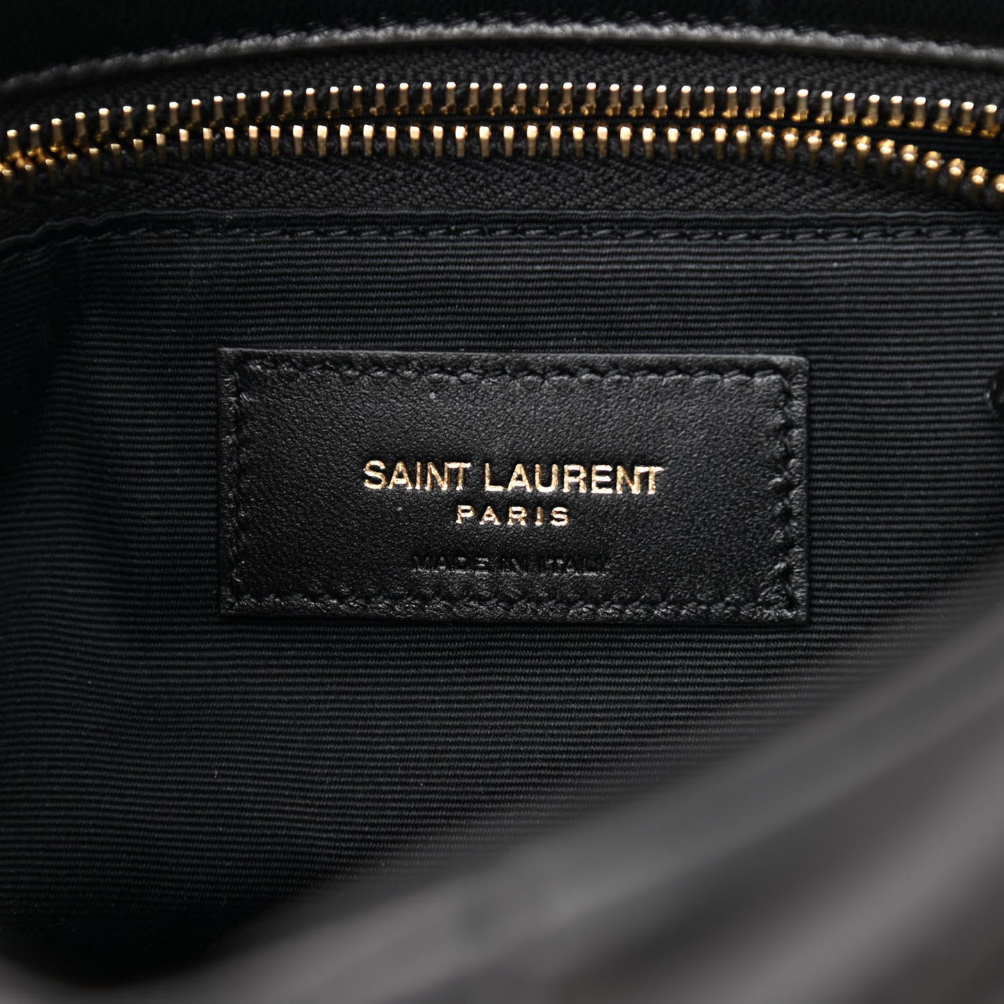 Lambskin Quilted Toy Loulou Puffer Monogram Chain Satchel Black