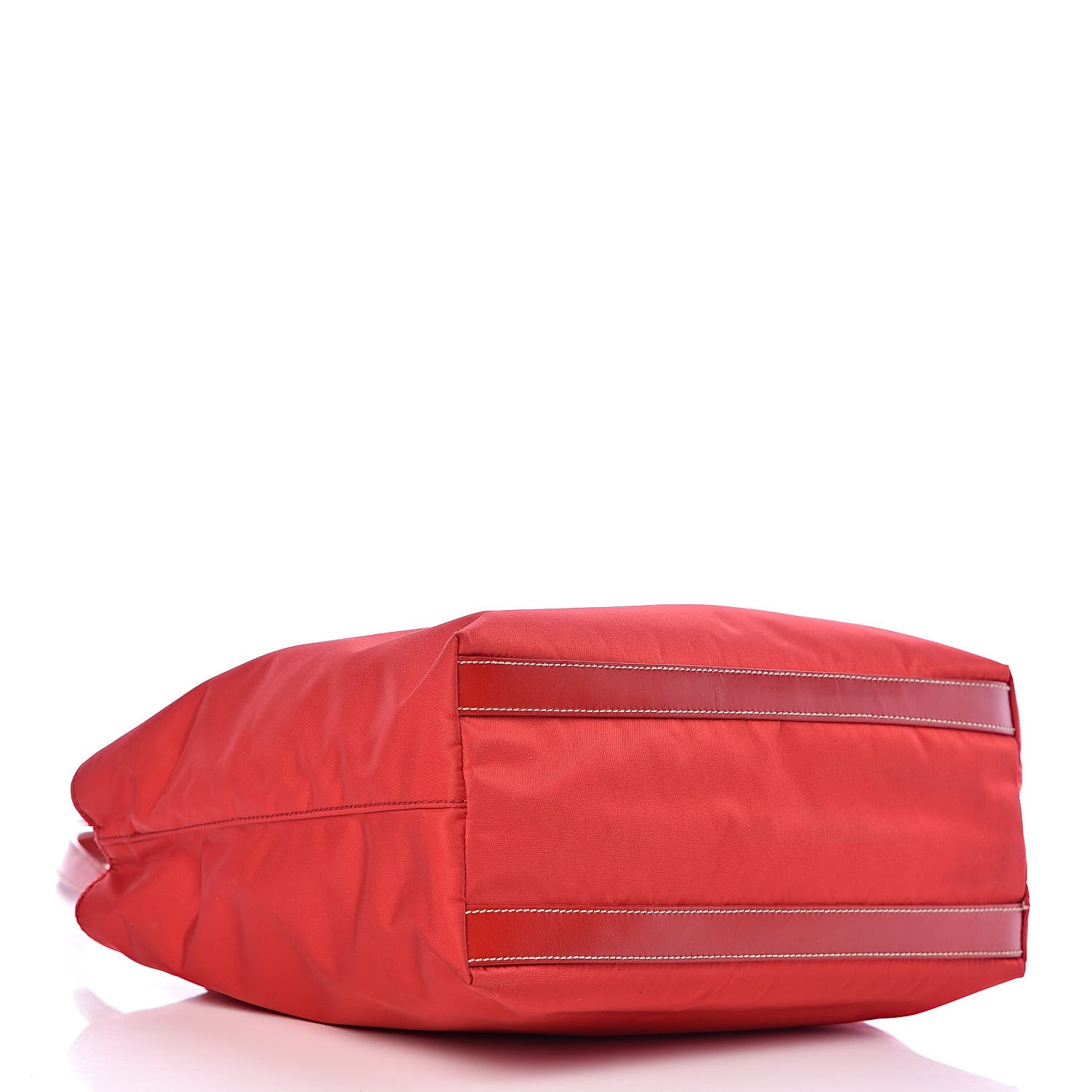Prada Tessuto Nylon Mini Shopping Tote Rosso 4 of 13