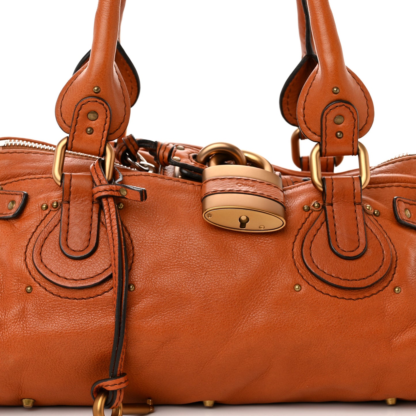 Calfskin Medium Paddington Satchel Ecureil Brown