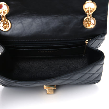 Chanel Aged Calfskin Quilted 2.55 Reissue Mini Flap Black 4 of 4