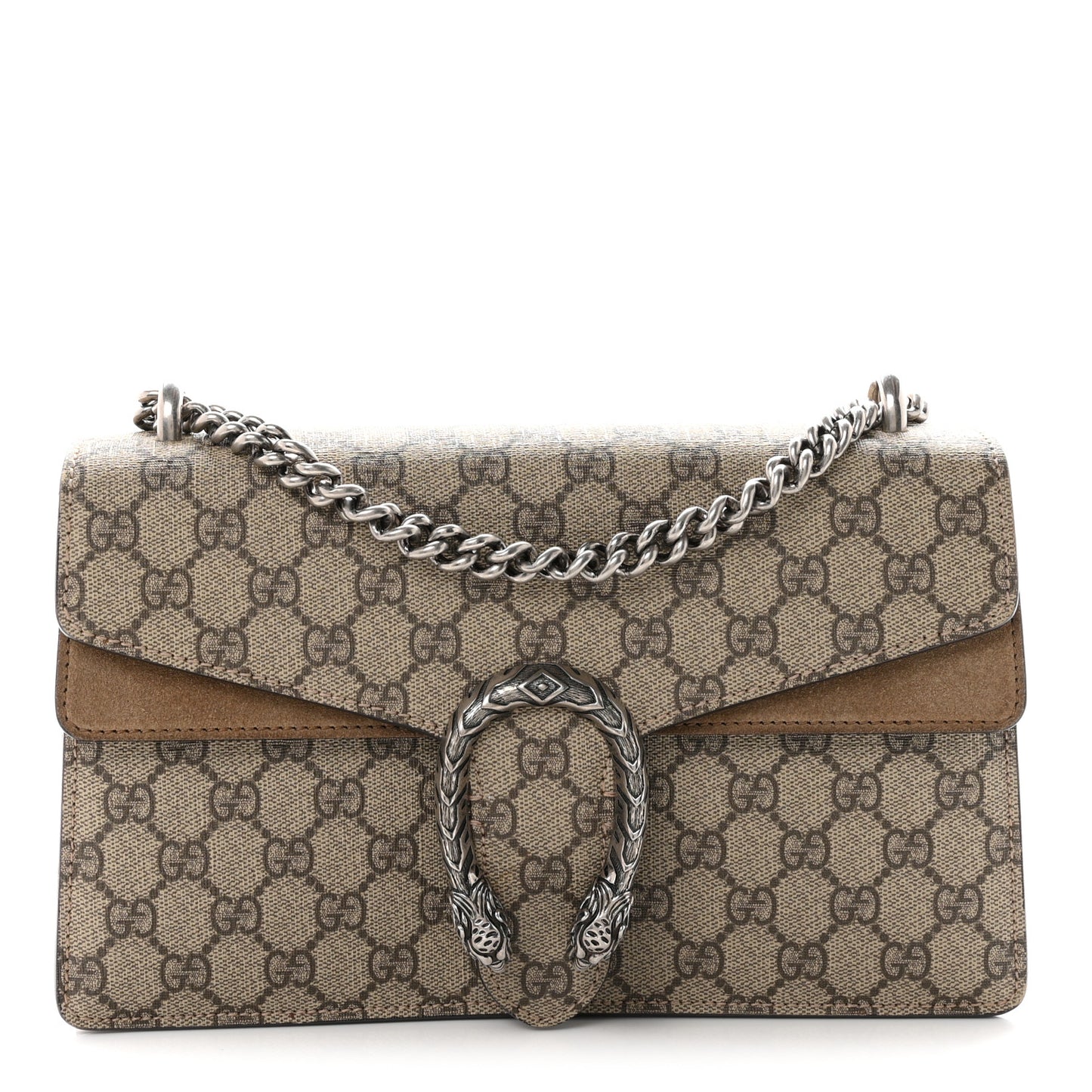 GG Supreme Monogram Small Dionysus Shoulder Bag Taupe