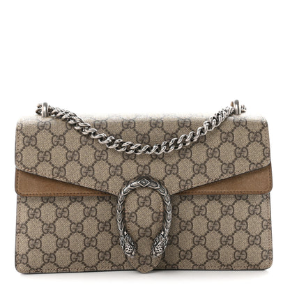Gucci GG Supreme Monogram Small Dionysus Shoulder Bag Taupe 1 of 10