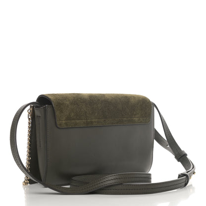 Chloe Suede Calfskin Small Faye Shoulder Bag Deep Forest 2 of 4