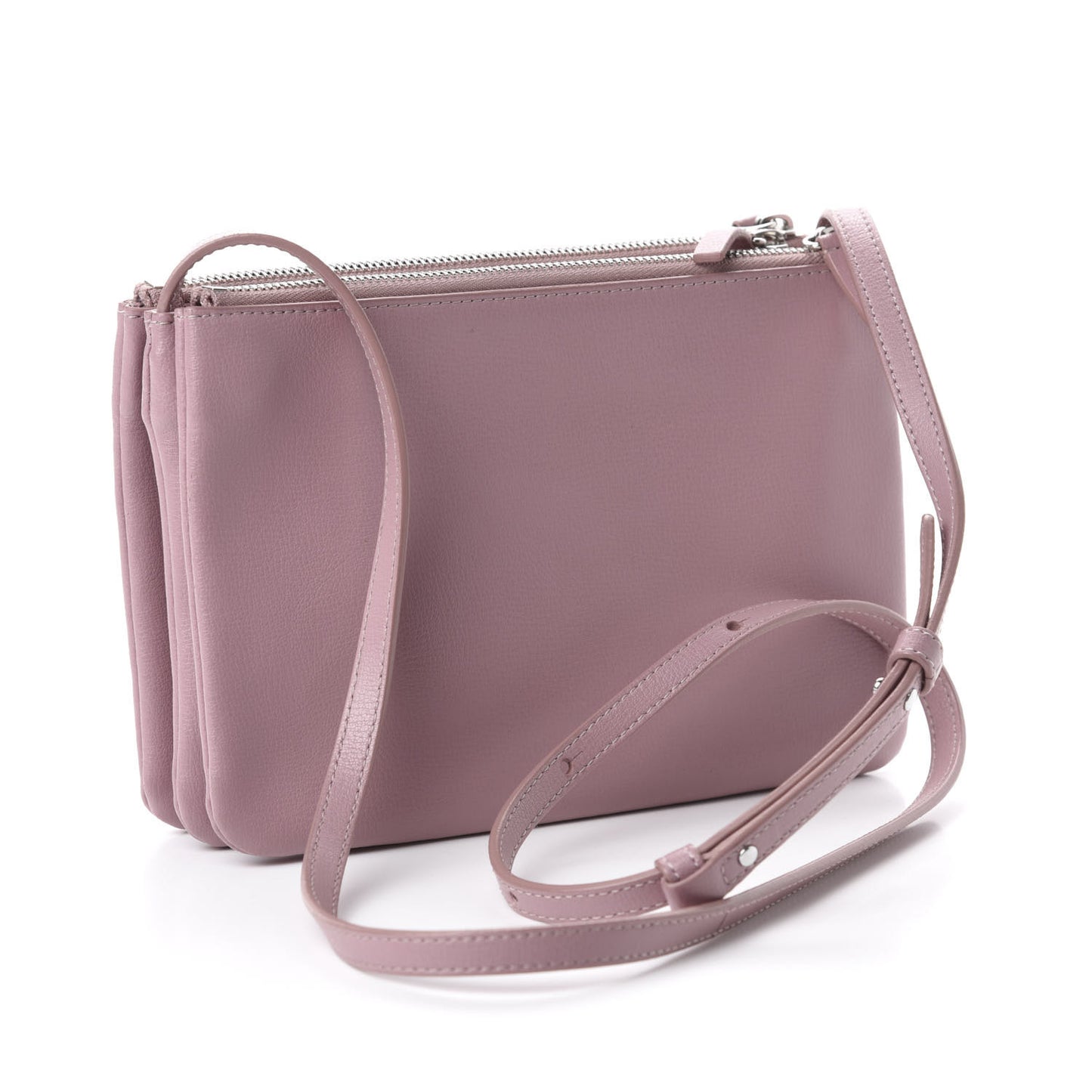 Lambskin Small Trio Crossbody Bag Antique Rose