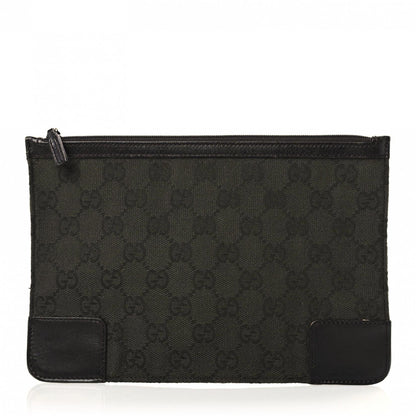Gucci Monogram Zip Pouch Green 1 of 16