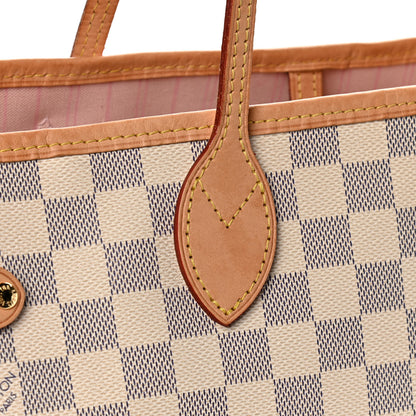 Louis Vuitton Damier Azur Neo Neverfull MM Rose Ballerine 7 of 12
