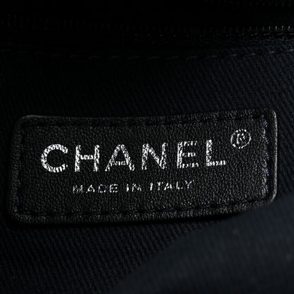 Chanel Denim Medium Deauville Tote Dark Blue 6 of 10