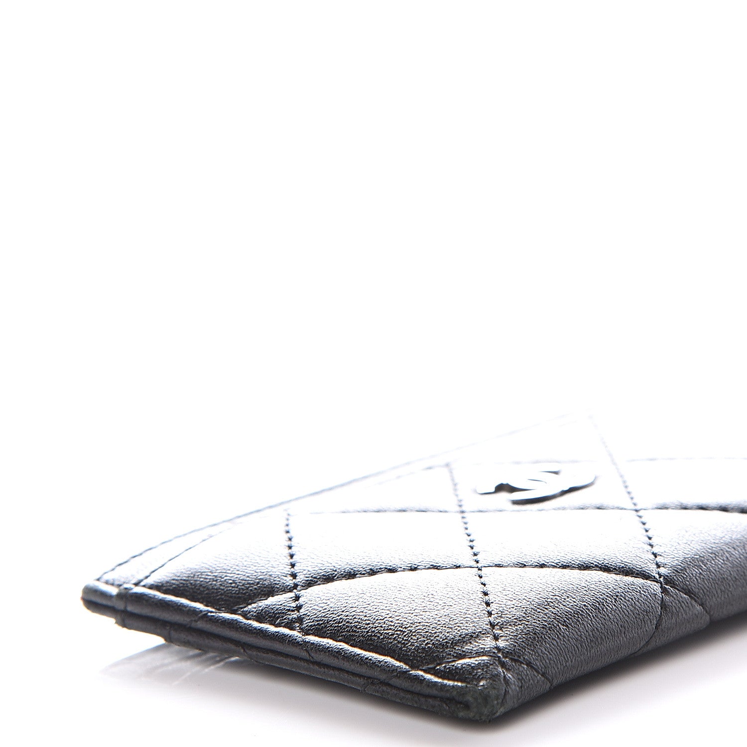 Chanel Lambskin Quilted Card Holder Black 8 of 11