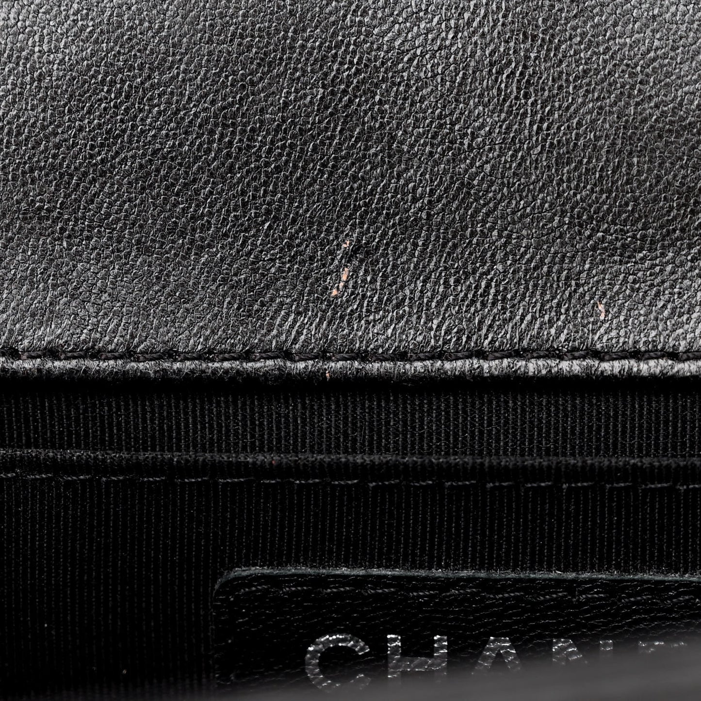 Lambskin Chevron Quilted Medium Boy Flap Black
