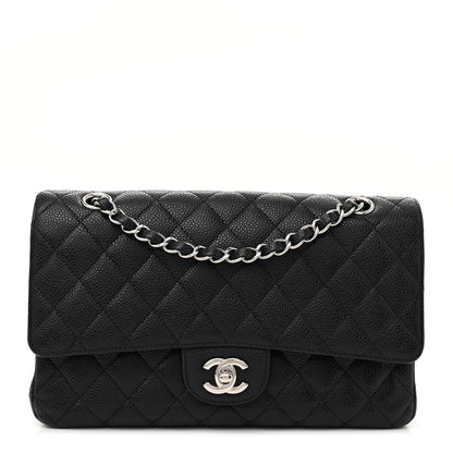 Chanel Caviar Quilted Medium Double Flap Black 1 of 16