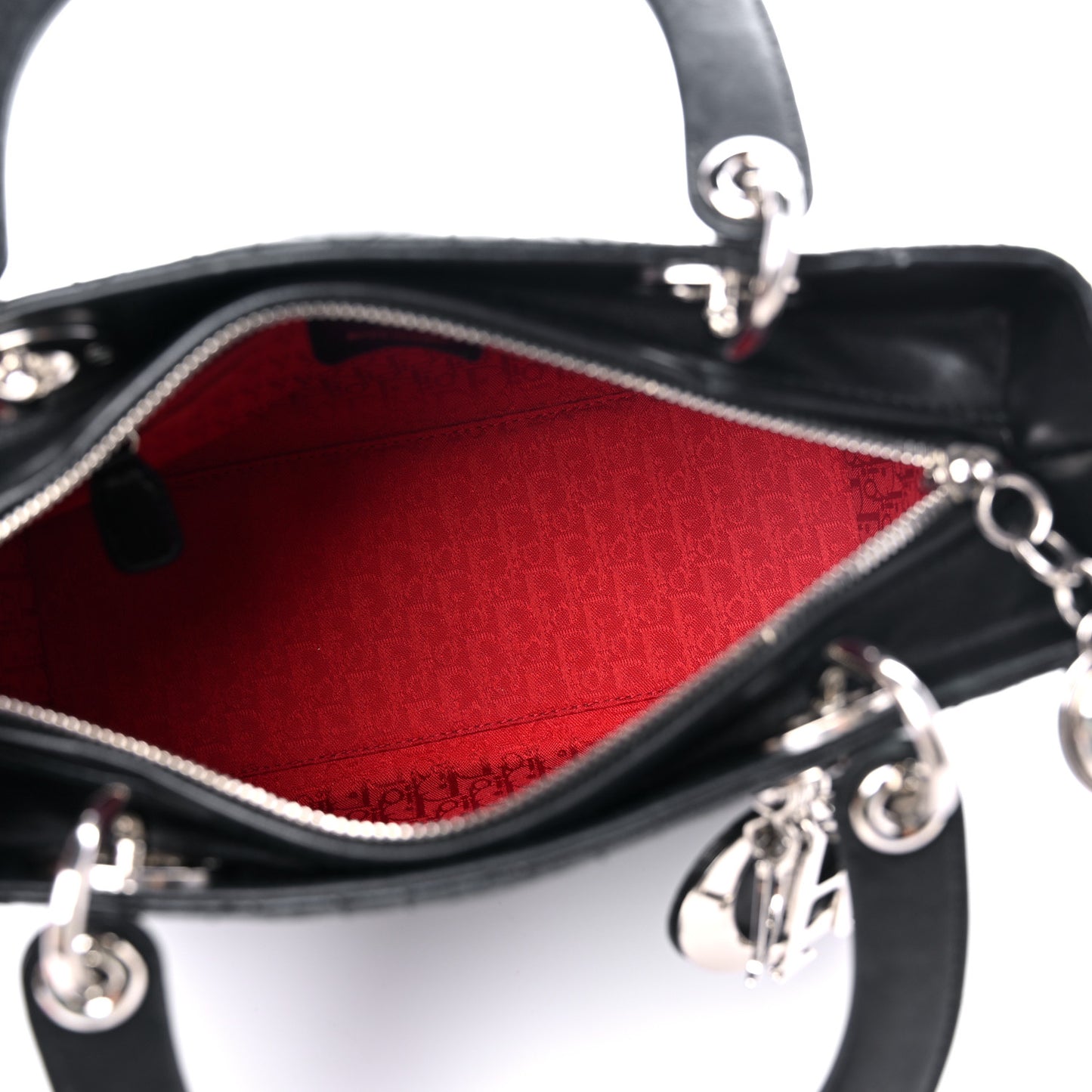 Lambskin Cannage Medium Lady Dior Black