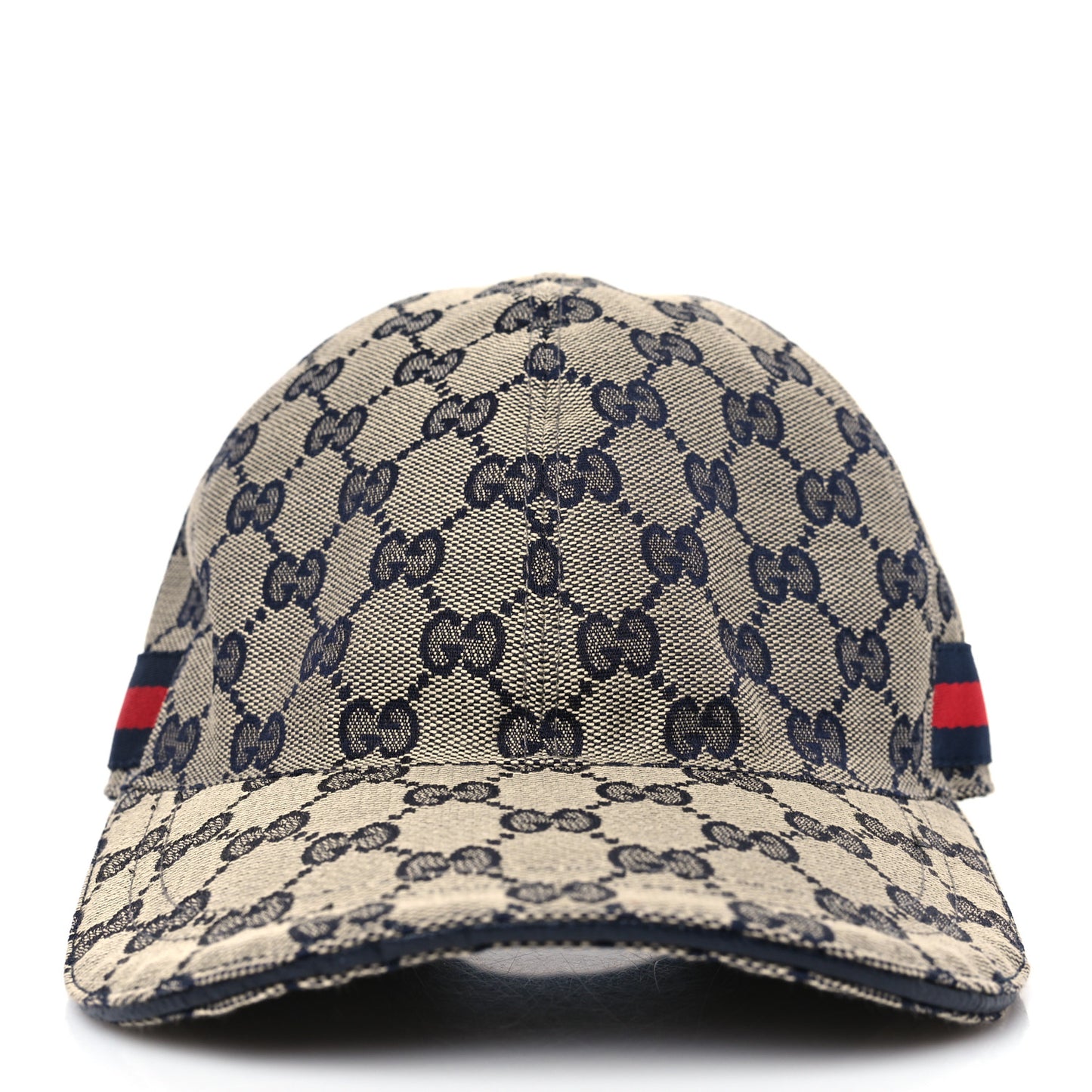 Monogram Web Baseball Hat L Beige Blue