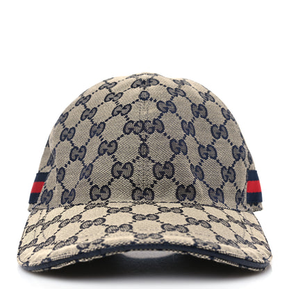Gucci Monogram Web Baseball Hat L Beige Blue 2 of 7