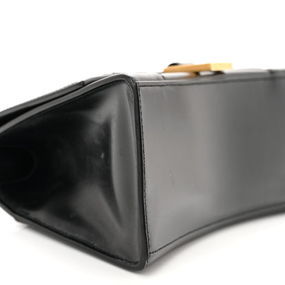 Balenciaga Shiny Box Calfskin Small Hourglass Top Handle Bag Black 8 of 11