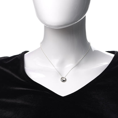 Tiffany Sterling Silver 12mm Elsa Peretti Eternal Circle Pendant Necklace 2 of 5