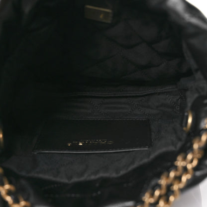 Chanel Shiny Calfskin Quilted Mini Chanel 22 Black 5 of 11