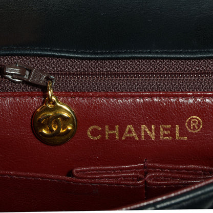 Chanel Lambskin Quilted Mini Square Flap Black 8 of 9