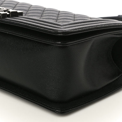 Chanel Caviar Quilted Medium Boy Flap Black 11 of 12