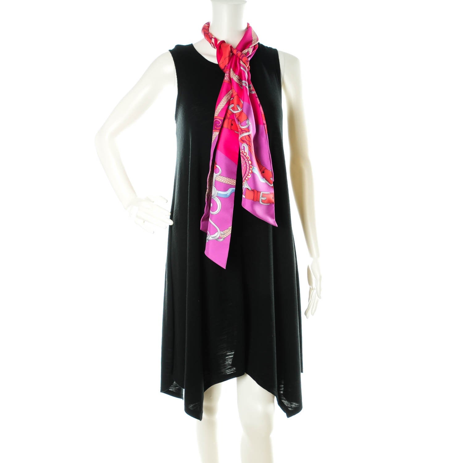 Hermes Silk Festival des Amazones Maxi Twilly Fuchsia Rose Indien Corail 2 of 5
