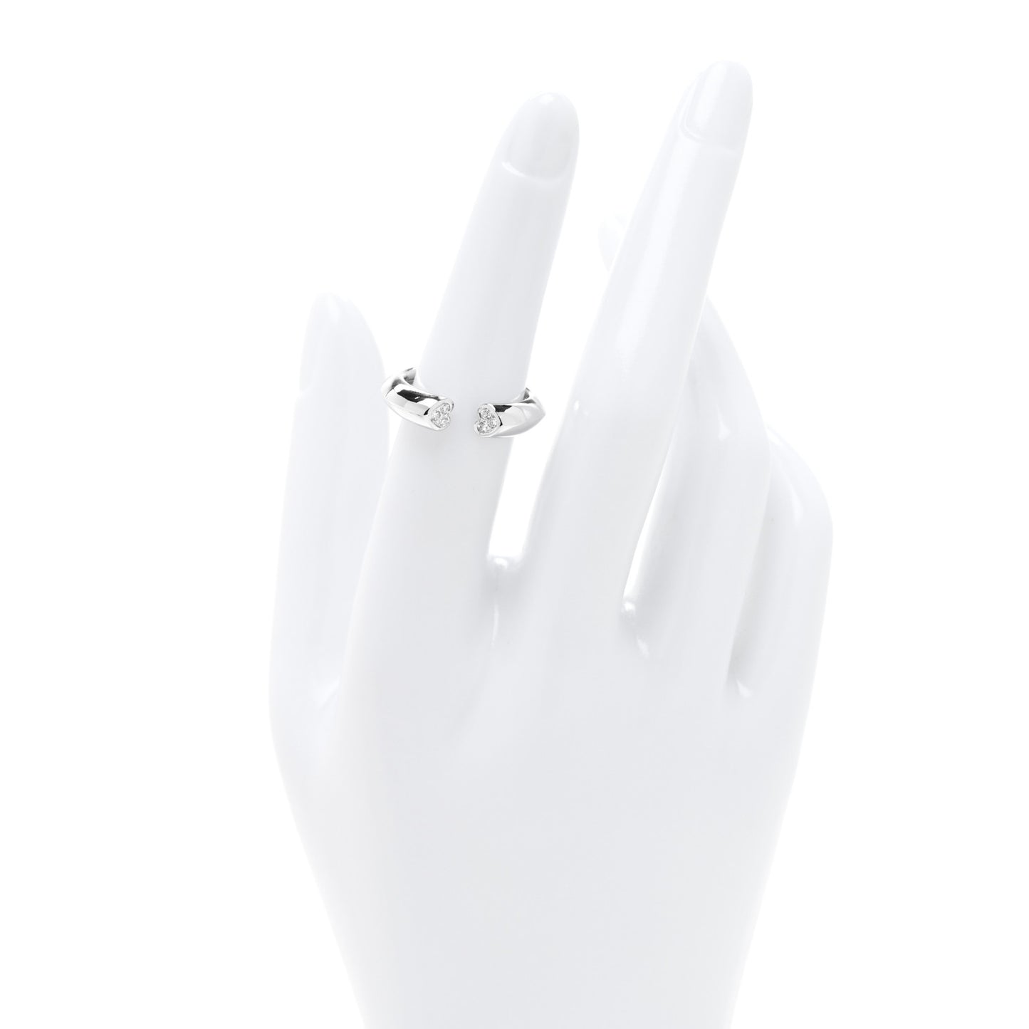 18K White Gold Diamond Paloma Picasso Tenderness Heart Ring 52 6