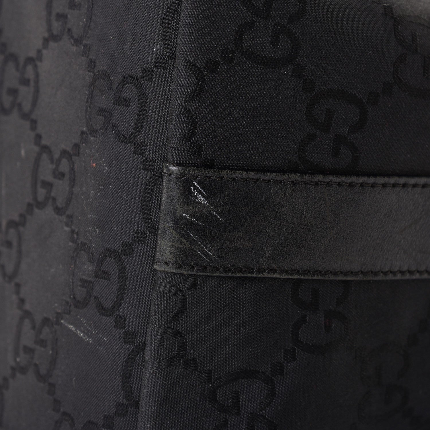 Gucci Nylon Monogram Hobo Black 10 of 10