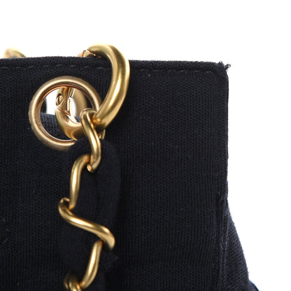 Chanel Jersey Quilted Petite Timeless Tote PTT Black 10 of 13