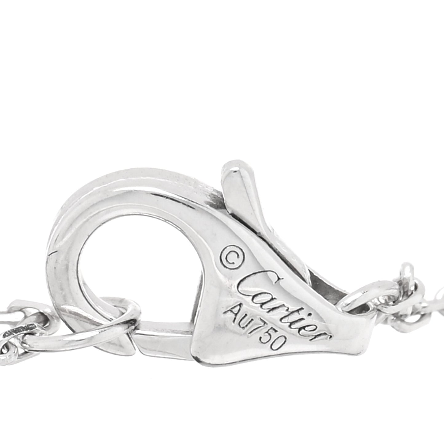 18K White Gold Diamond XS Amulette de Cartier Bracelet