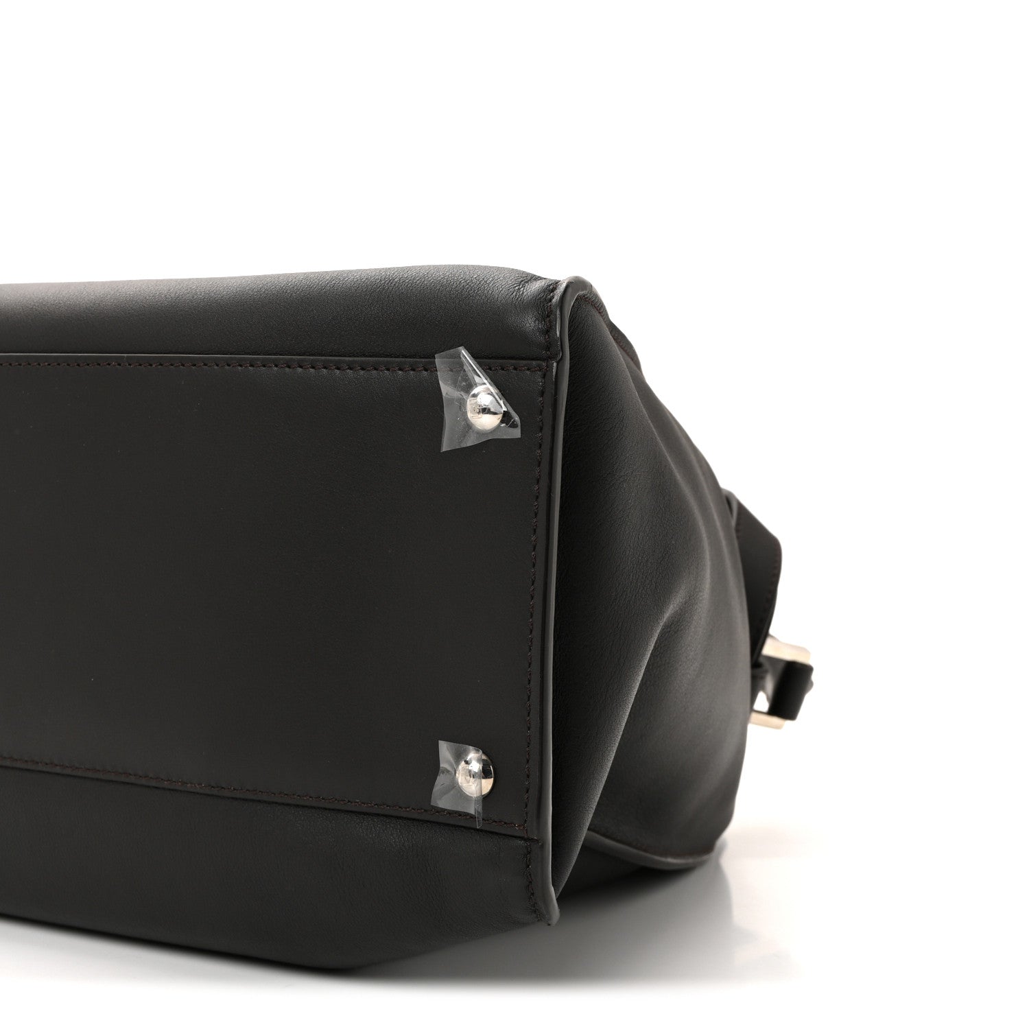 Fendi Vitello Seta Shearling FF 1974 Large Peekaboo X-Lite Brown 9 of 9