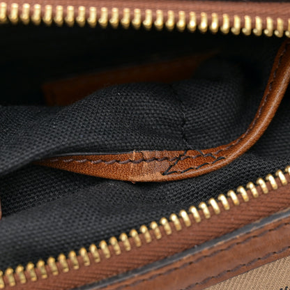 Burberry House Check Bridle Calfskin Medium Alchester Bowling Bag Dark Tan 10 of 18